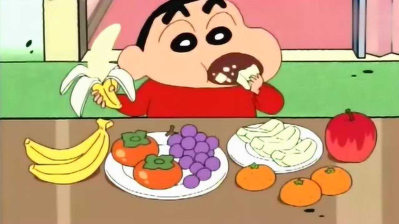 蜡笔小新食欲之秋小新狂吃高热量的食物最后小新变胖了