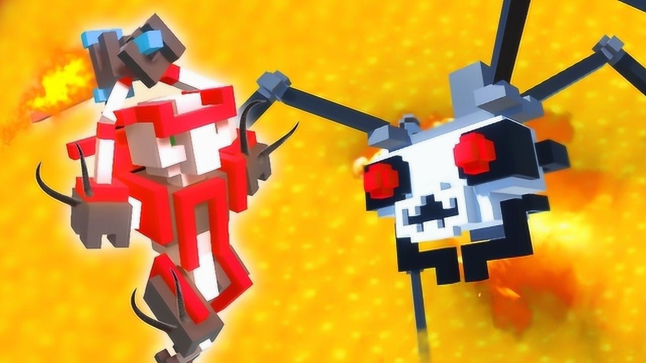 魔哒克隆机器人大乱斗挑战巨锤模式恐龙大哥的神龙摆尾对我无效