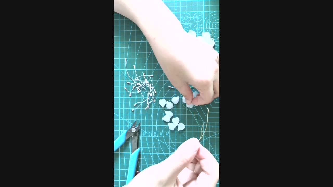 藏月阁#绑花教程——五角星绑花法(适合横孔琉璃)