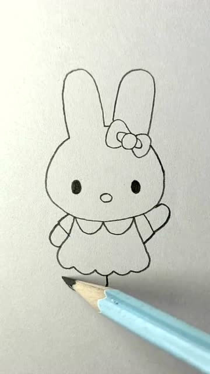 米菲兔 简笔画图片
