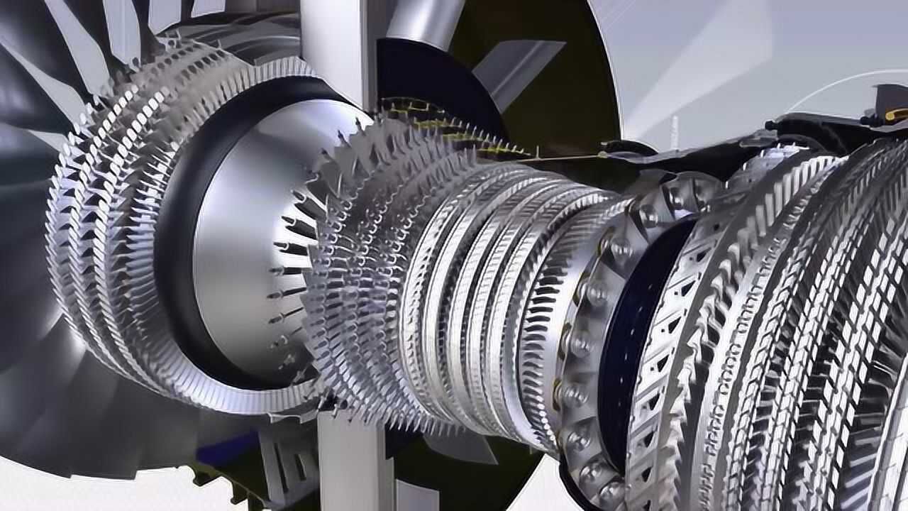 航空发动机cfm56-7b_5b结构与工作原理3d动画