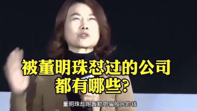 被董明珠怼过的公司都有哪些?