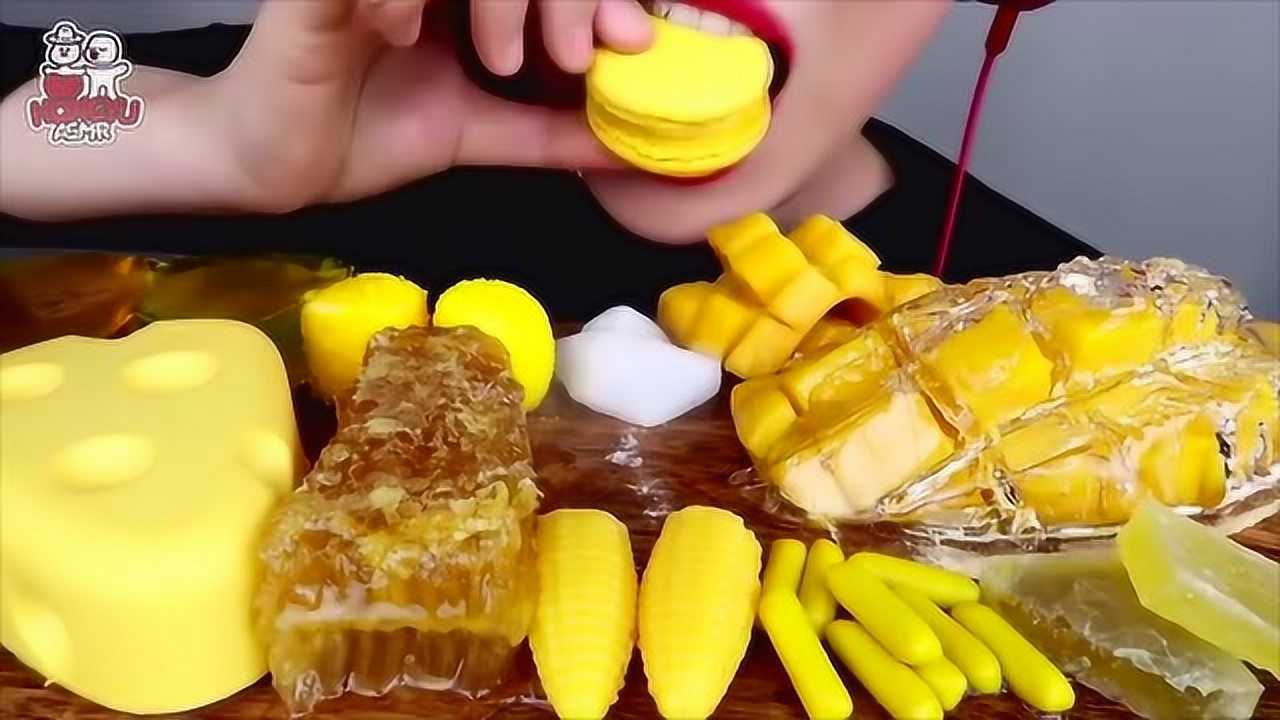 美食吃播:韩国hongyu吃甜品,芒果千层可以再来一份哦!