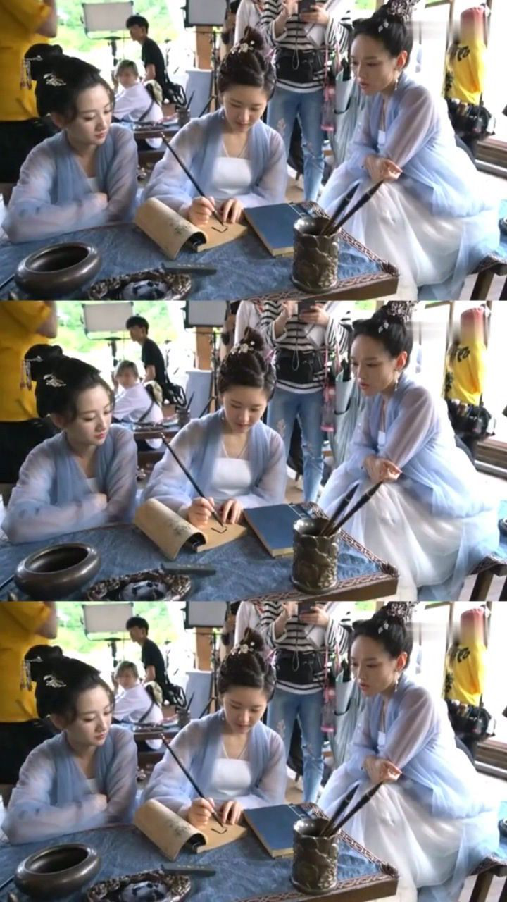 传闻中的陈芊芊花絮赵露思写字自嗨漂亮妹妹的字被嫌胖了