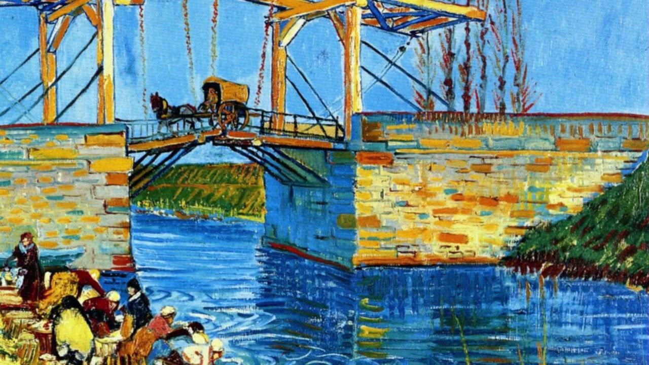 众嘉艺术画廊世界名画赏析阿尔的吊桥