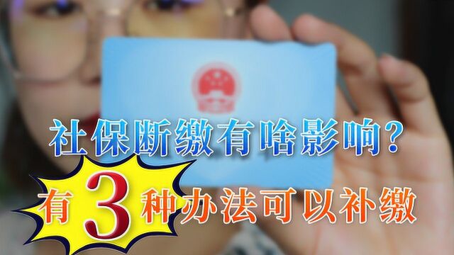 社保断缴会产生哪些影响?中断后可以补缴吗?这些你都要知道