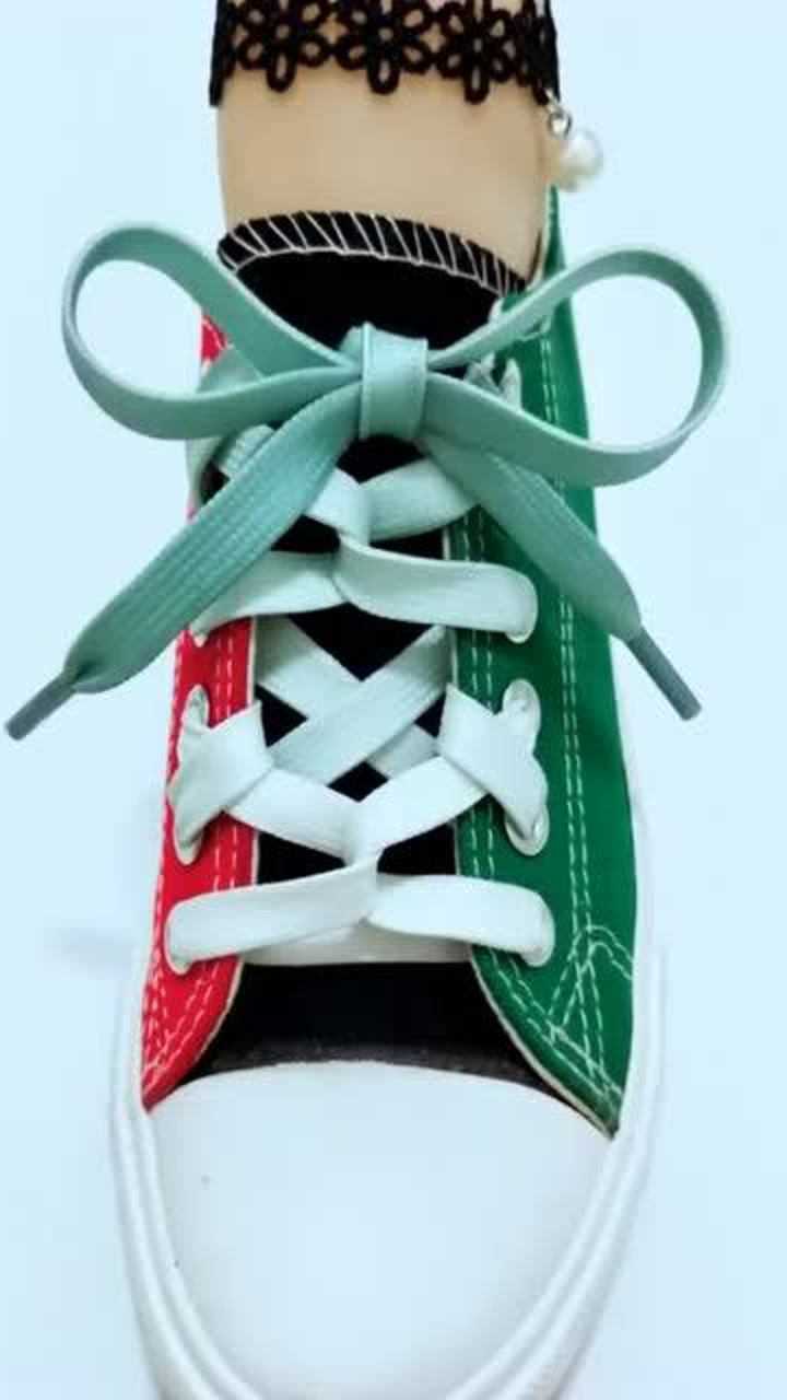 花样系鞋带:懒人最爱的花样系法,手法简单又时尚!