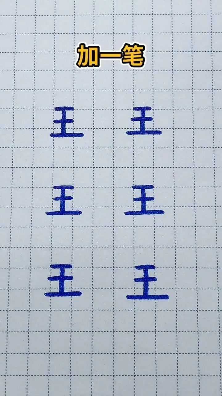 加一个笔画,看看能组成什么新的字!