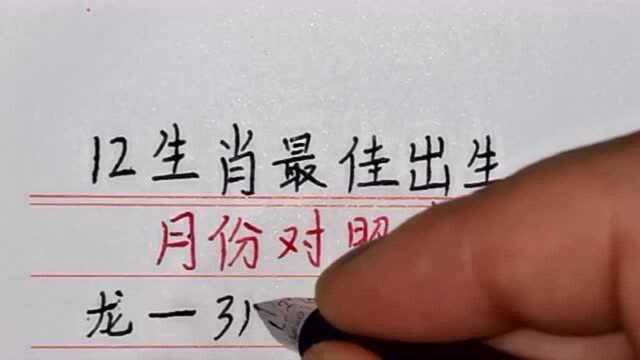 十二生肖的最佳出生月份对照表,衣食无忧财源滚滚,你是几月的生肖宝宝?