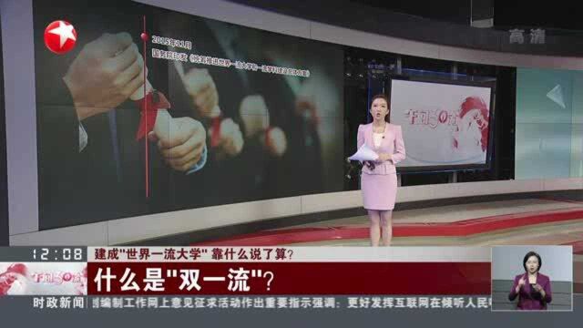 建成“世界一流大学”靠什么说了算? 什么是“双一流”?