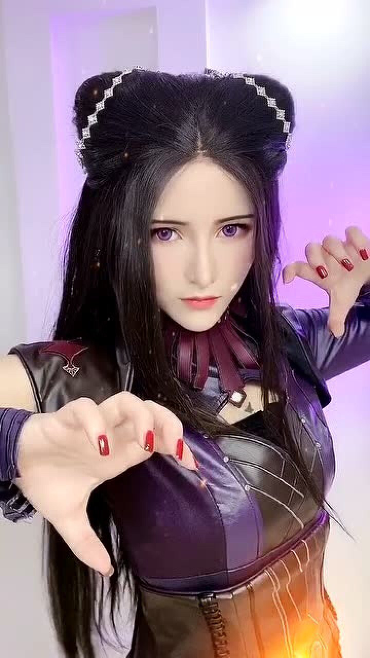 斗罗大陆朱竹清cos给你们来个会动的竹清