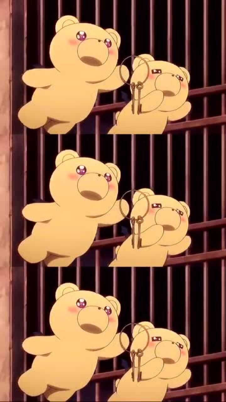 在魔王城说晚安这两只小熊太可爱了