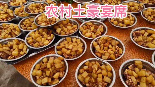 河南农村婚宴,大厨包席450一桌,25菜4汤4甜,想吃席筷子要跟上