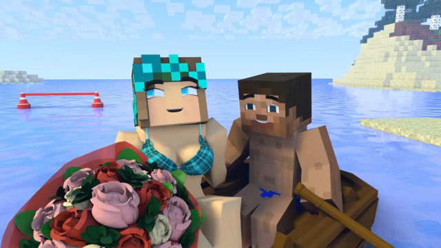 我的世界史蒂夫和艾利克斯的爱情故事史蒂夫生气了