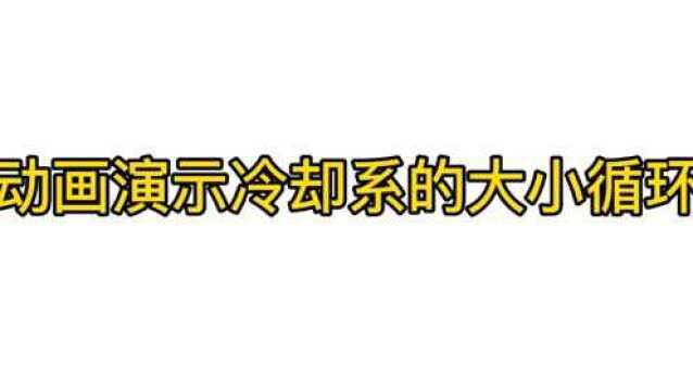 动画演示发动机冷却系,让你明白什么是大循环、小循环?