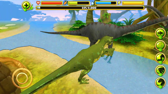 霸王龙模拟器霸王龙带领小霸王龙突袭窃蛋龙