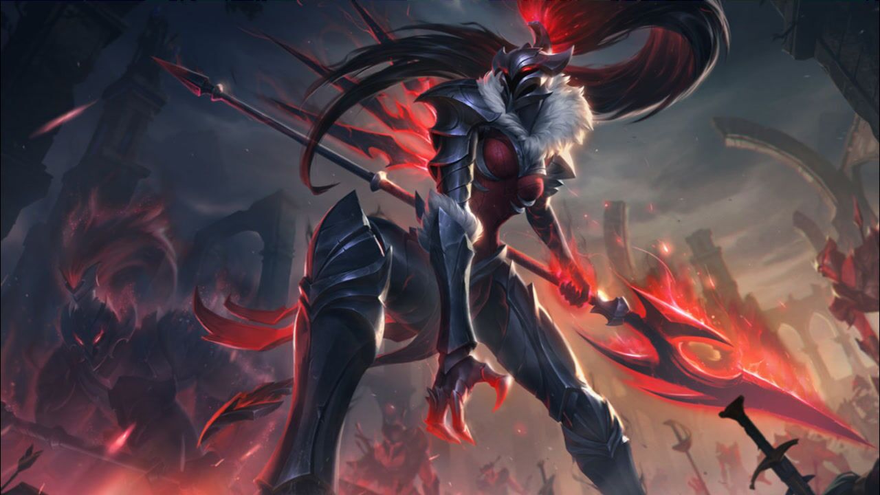 lol新皮肤预览:黑暗骑士 卡莉斯塔