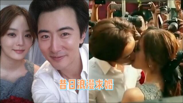 高梓淇蔡琳离婚?高梓淇昔日单膝下跪求婚蔡琳,两人当众拥吻