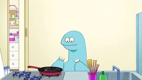 【搞笑动画】谁能想到恐龙做饭比辣妹还娴熟，蛋碎让恐龙想起了出生