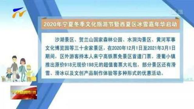 2020年宁夏冬季文化旅游节暨西夏区冰雪嘉年华启动