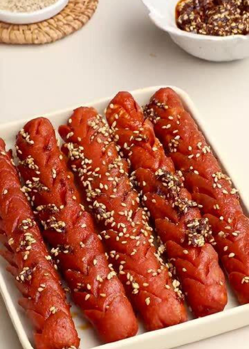 香煎孜然火腿肠,秘制酱料配方,比街头买的还香!