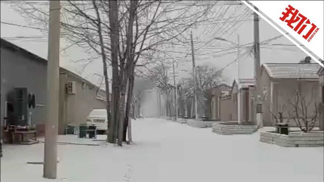 北京多区冬雪飞舞飘扬 16条公交线路采取临时措施