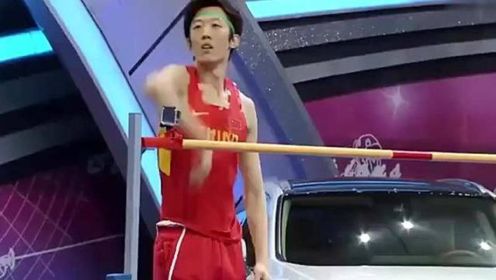 来吧冠军：张国伟一个自带特效的跳高冠军，自己给自己撒花，不得不服了，自带效果