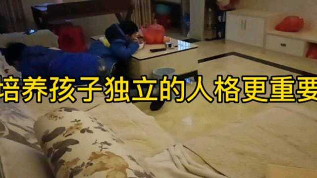 相对于陪伴,培养孩子的独立人格更重要.