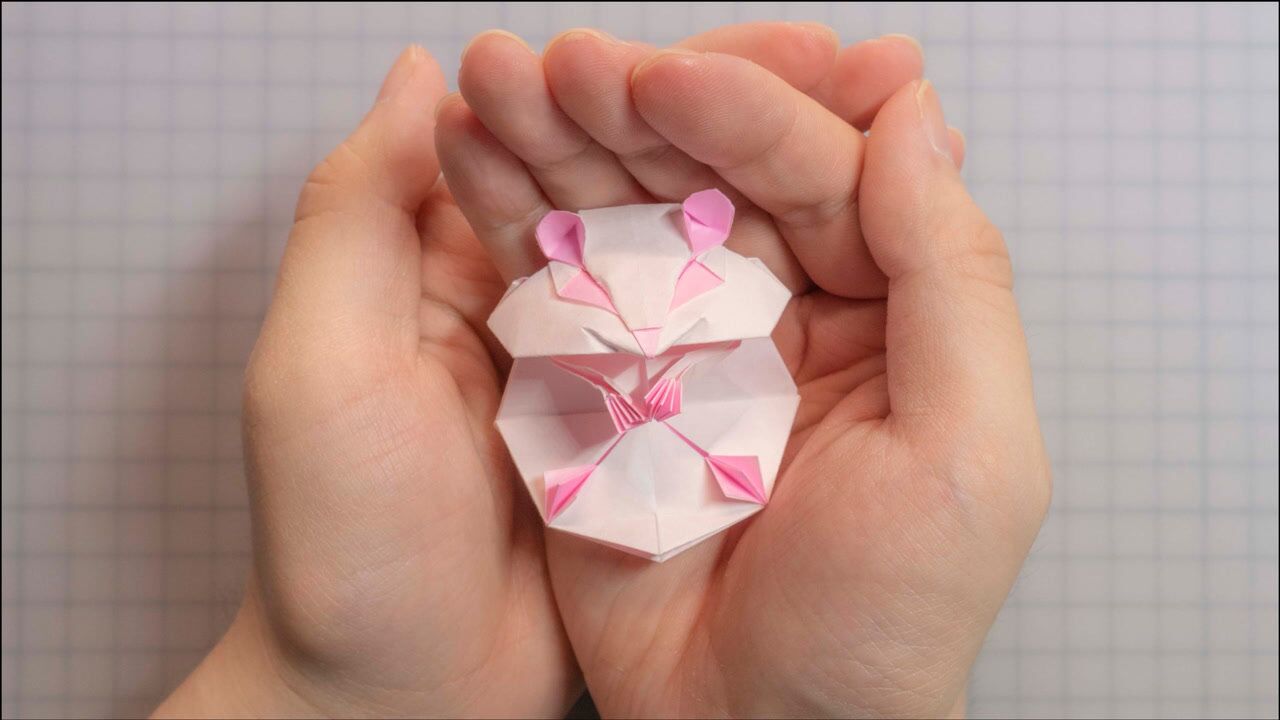 【折纸】过年之前,来做折纸界最萌仓鼠