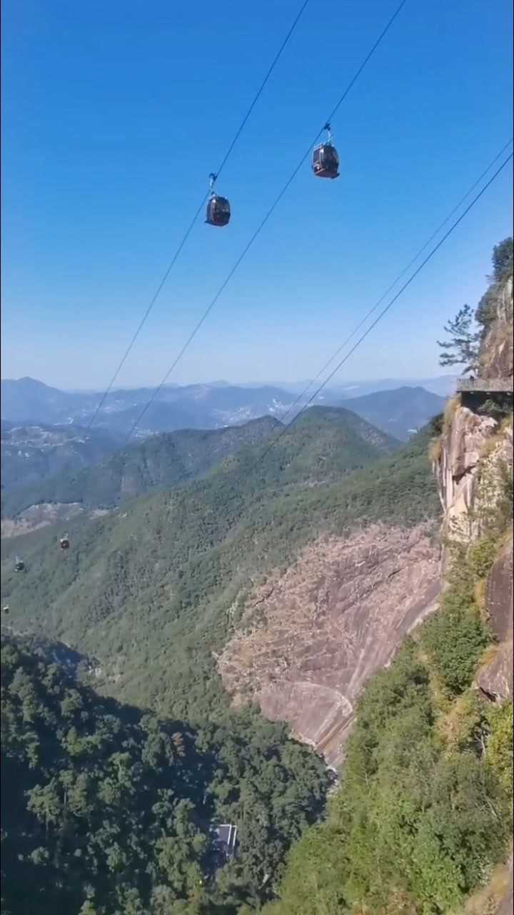 中国最长国产索道,福建德化石牛山,牛年来了就会牛气冲天