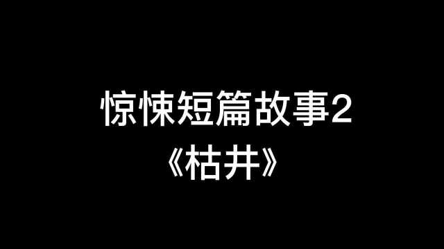 短篇有声恐怖惊悚故事《枯井》