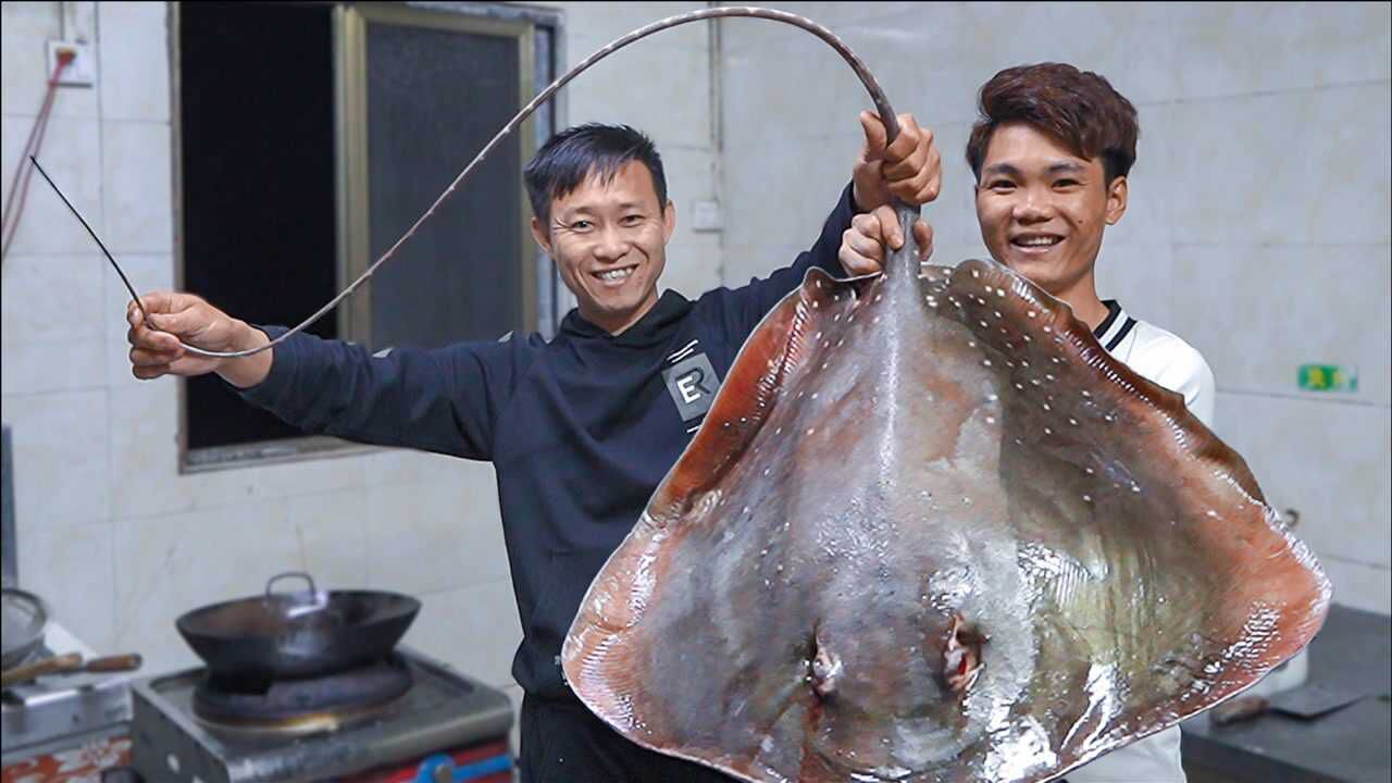 做酸辣魔鬼魚下酒,老婆直接吃上癮了_騰訊視頻