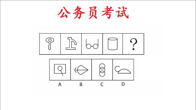 河南公务员考试真题:出现了钥匙、眼镜的图案,考查啥?