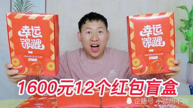 1600元12个红包盲盒,能拆出多少钱?是亏还是赚!