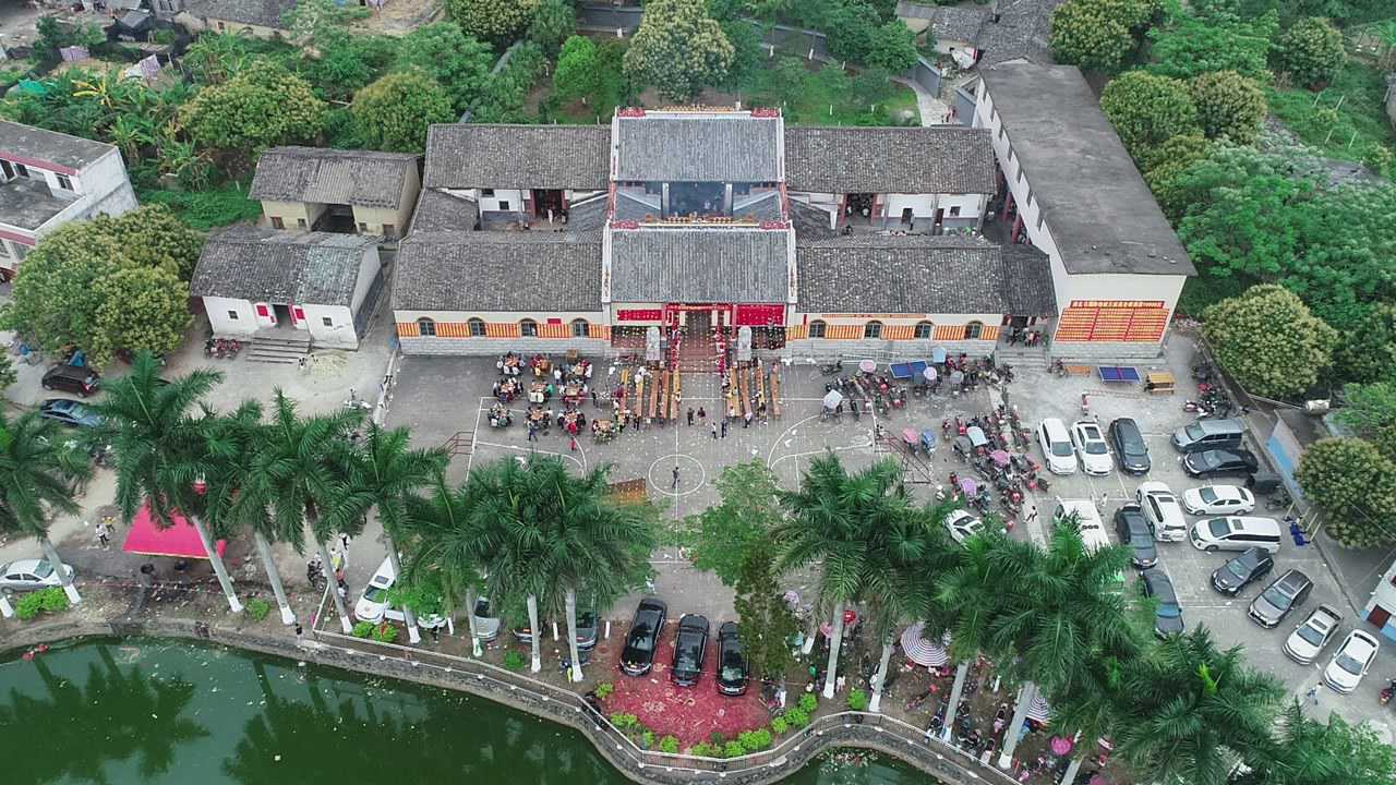 博白县东平镇王氏宗祠2021年仲春祭祖盛典高清视频