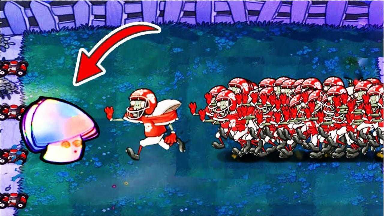 植物大战僵尸冰雪版:橄榄球僵尸已变异!我方魅惑菇能否坚守花园