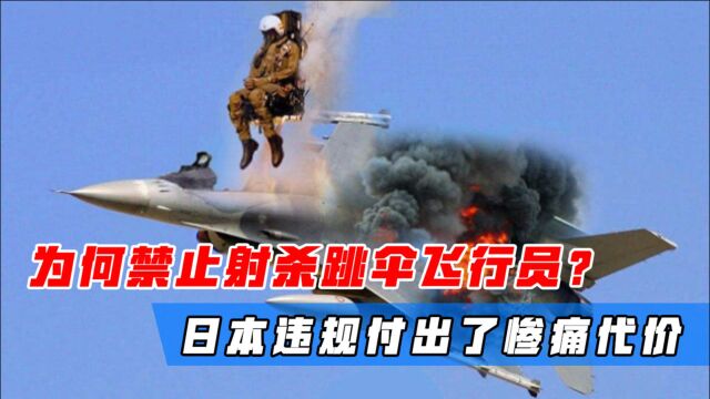 为什么空战中不能射杀飞行员,日本曾违反规定,付出了惨痛代价