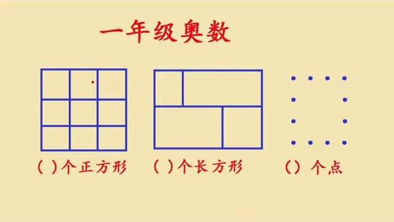 一年级奥数，数一数，图中有多少个点_高清1080P在线观看平台_腾讯视频