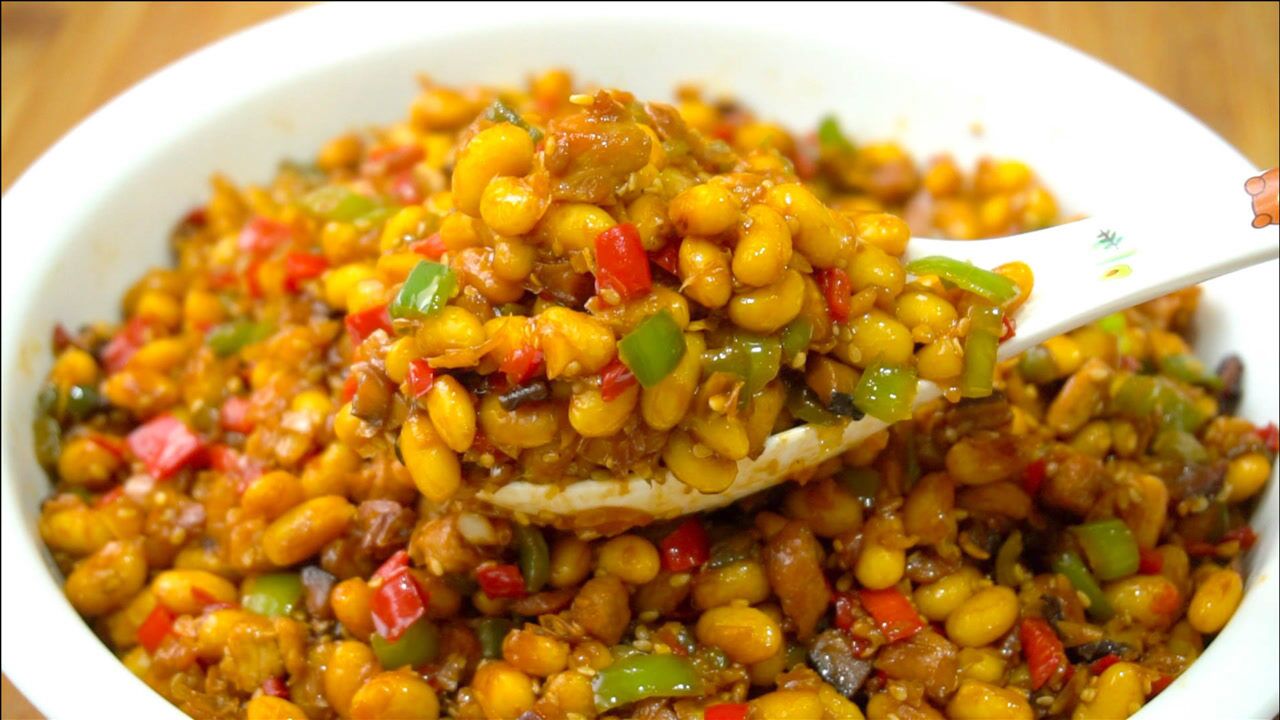 热天妈妈常做肉末黄豆酱,不用发酵腌制,酱香浓郁,保存15天不坏