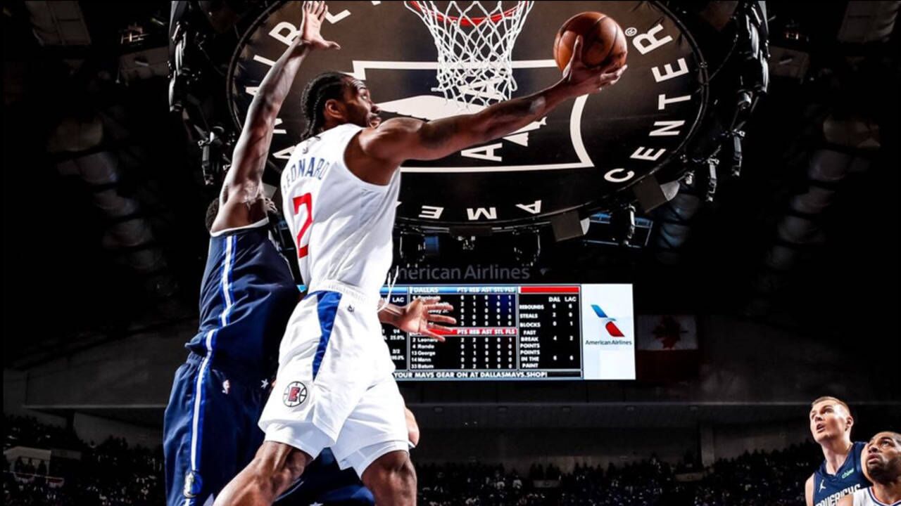 东契奇空砍44分准三双快船逆转独行侠12伦纳德乔治合砍65分