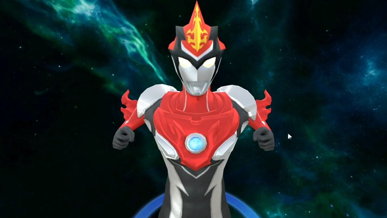 奥特曼宇宙英雄:布鲁奥特曼,火和风2种形态试玩!