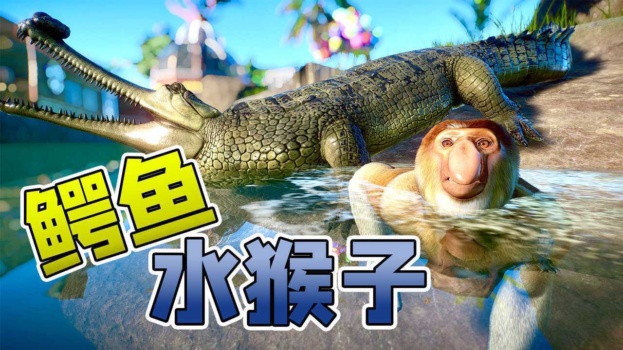 动物园之星：水猴子来袭，鳄鱼急忙赶到，大战一触即发！_高清