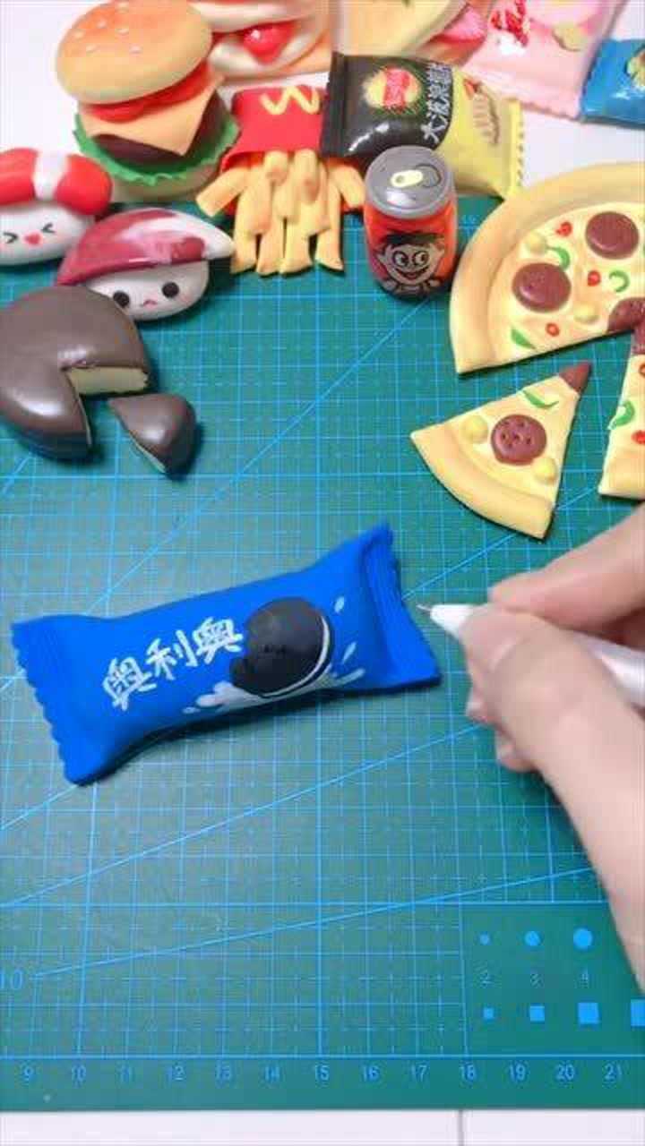 纯手工奥利奥你敢吃吗近视500度分不清楚真假的逼真程度