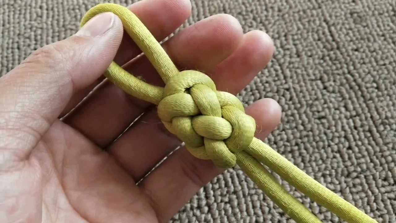 中国结系列绳结之"长纽扣结"的编织方法及用途