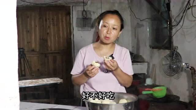 豆腐渣千万不要扔,婷子用它做豆渣馒头,比吃红烧肉还过瘾