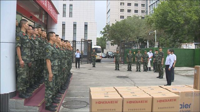 兵团领导看望武警兵团总队基层官兵