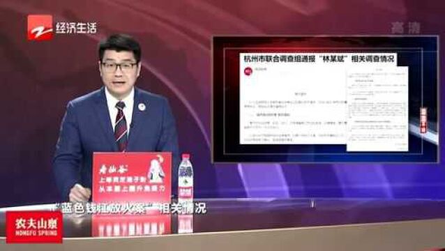 杭州市联合调查组通报“林某斌”相关调查情况