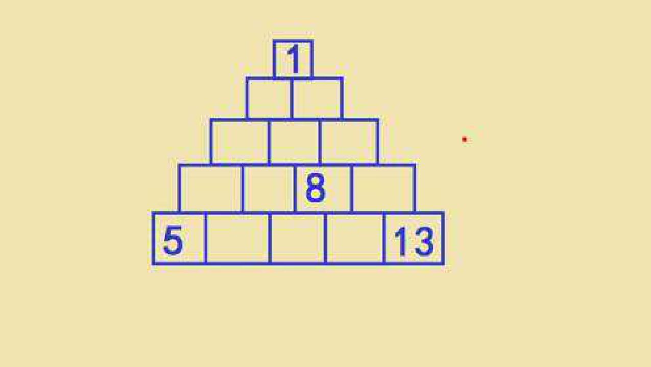 一年级数学,金字塔找规律,很多学生不会填