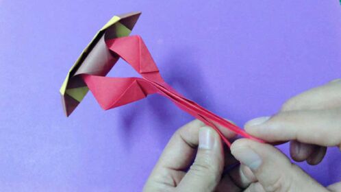 简单几步做个工具钳子折纸,好玩又不伤人,创意手工作业