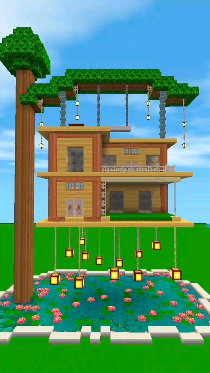 迷你世界建筑:水上树屋教程_腾讯视频